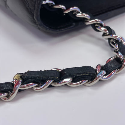 Chanel 2010-2011 Black Calfskin Cambon Ligne WOC