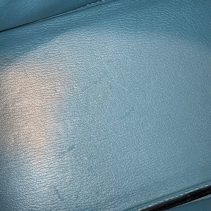 Hermes Blue Jean Taurillon Clemence Birkin 35 Handbag