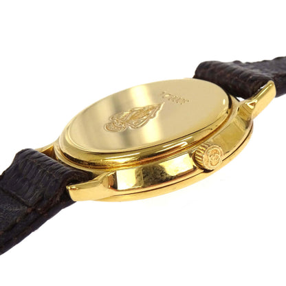 Gucci * 3000.2.L 25 mm Quartz Watch Wristwatch Gold Brown Lizard