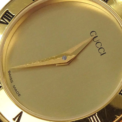 Gucci * 3000.2.L 25 mm Quartz Watch Wristwatch Gold Brown Lizard