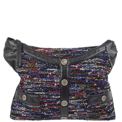 Chanel 2014-2015 Tweed Lambskin Jacket Bum Bag