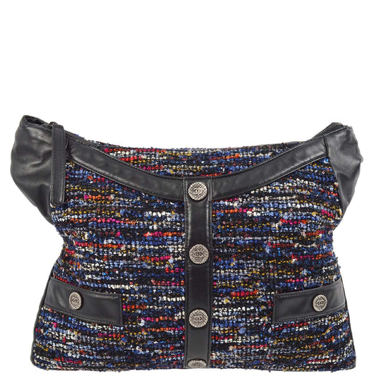 Chanel 2014-2015 Tweed Lambskin Jacket Bum Bag