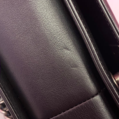 Boy Chanel 2018-2019 Black Bronze Lambskin Medium Shoulder Bag