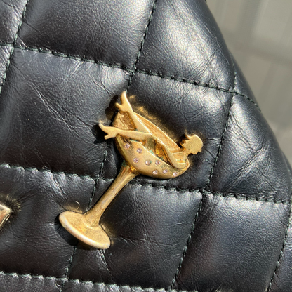 Chanel 2017-2018 Calfskin Mademoiselle Lock Icon WOC Wallet on Chain Shoulder Bag