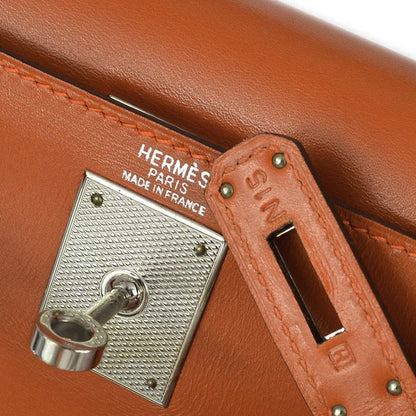 Hermes * 2004 Orange Box Calf Kelly 28 Sellier
