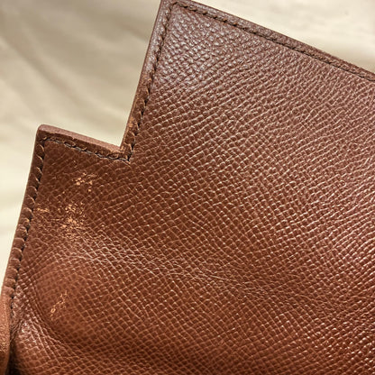Hermes 1994 Marron Fonce Courchevel Kelly 32 Retourne 2way Shoulder Handbag