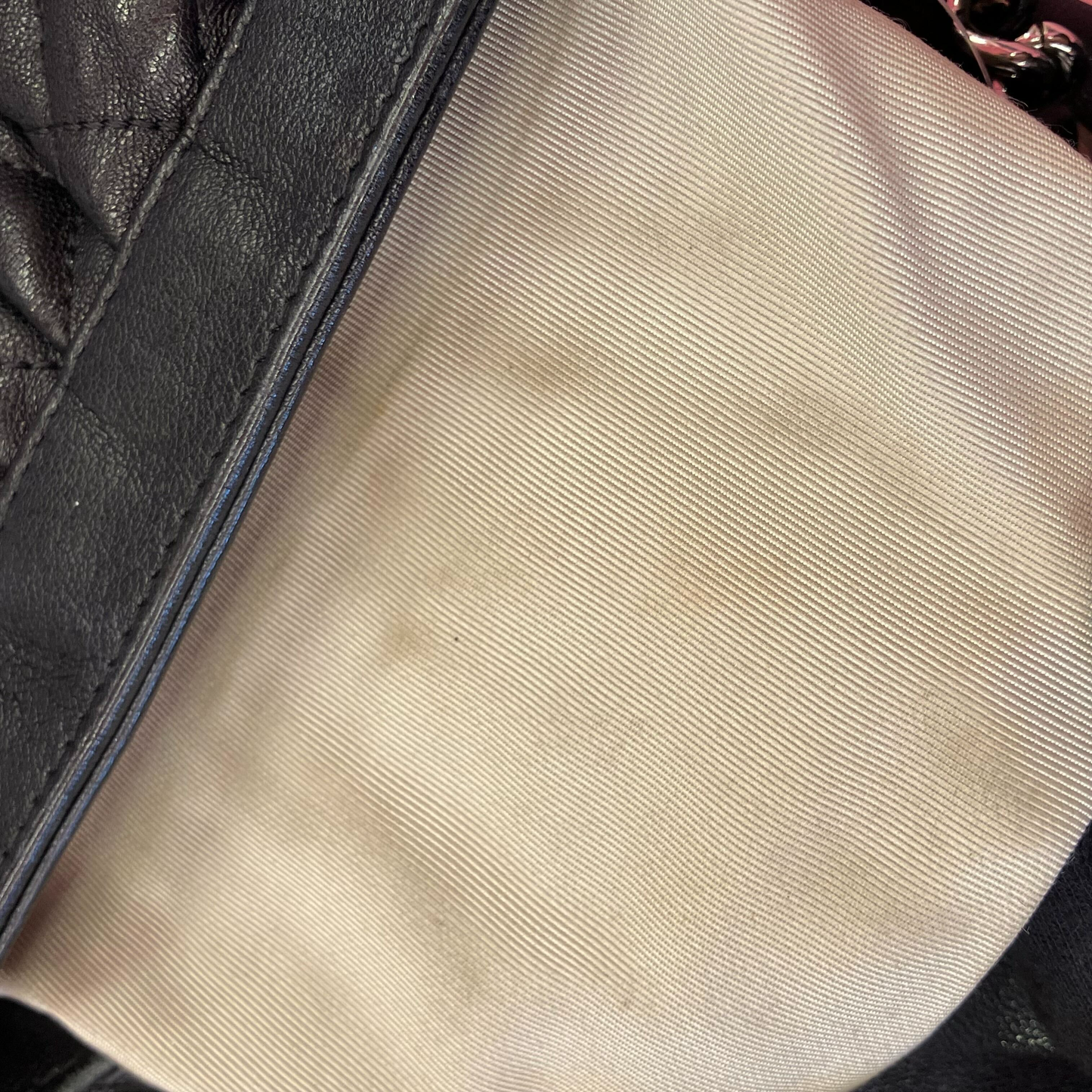 Chanel Black Calfskin Chain Around Shoulder Bag