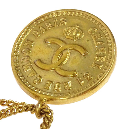 Chanel Dangle Brooch Pin Gold 93A