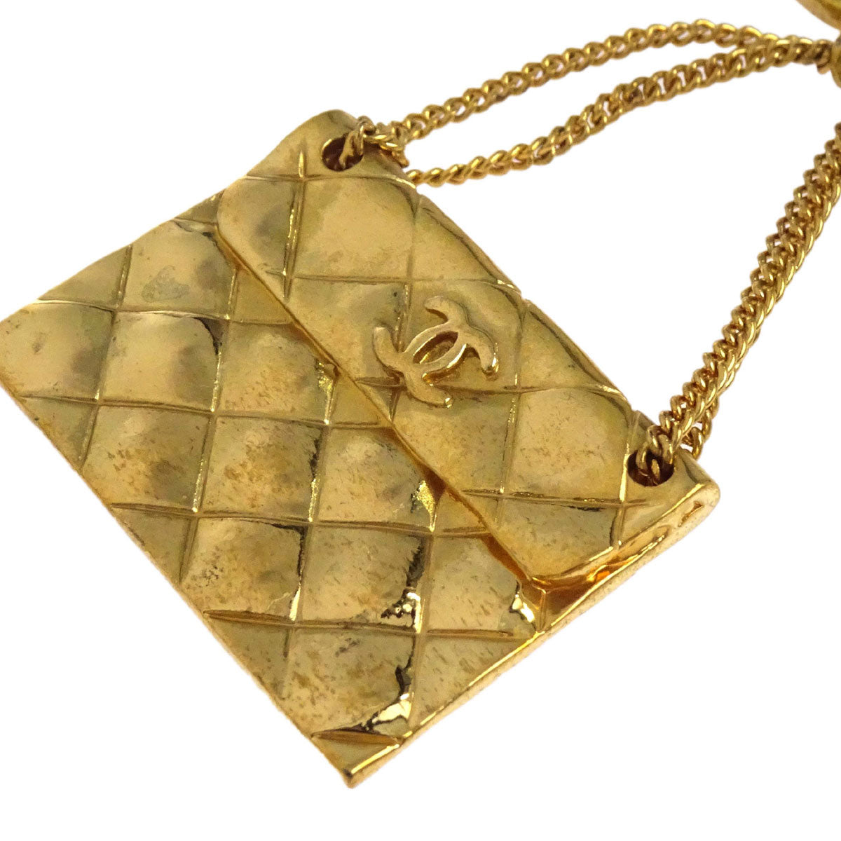 Chanel Dangle Brooch Pin Gold 93A