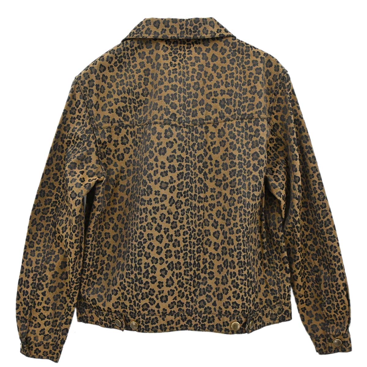 Fendi Leopard Pattern Long Sleeve Jacket Brown Black