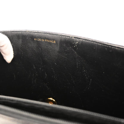 Chanel 1996-1997 Black Patent Leather Briefcase Business Handbag