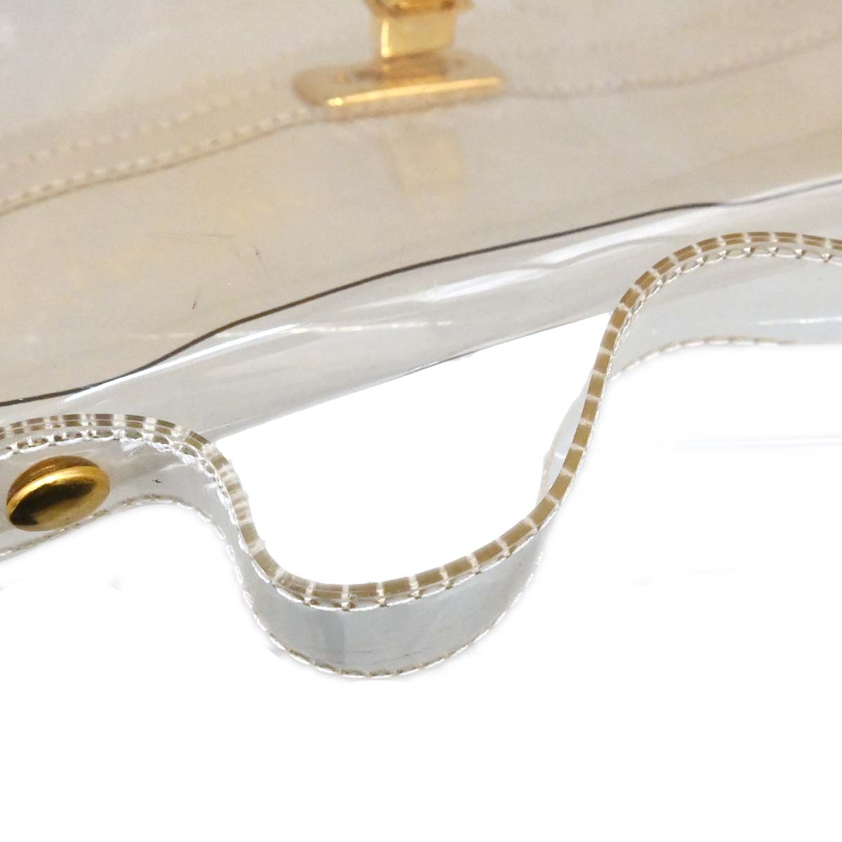 Hermes Clear PVC Kelly Beach Handbag