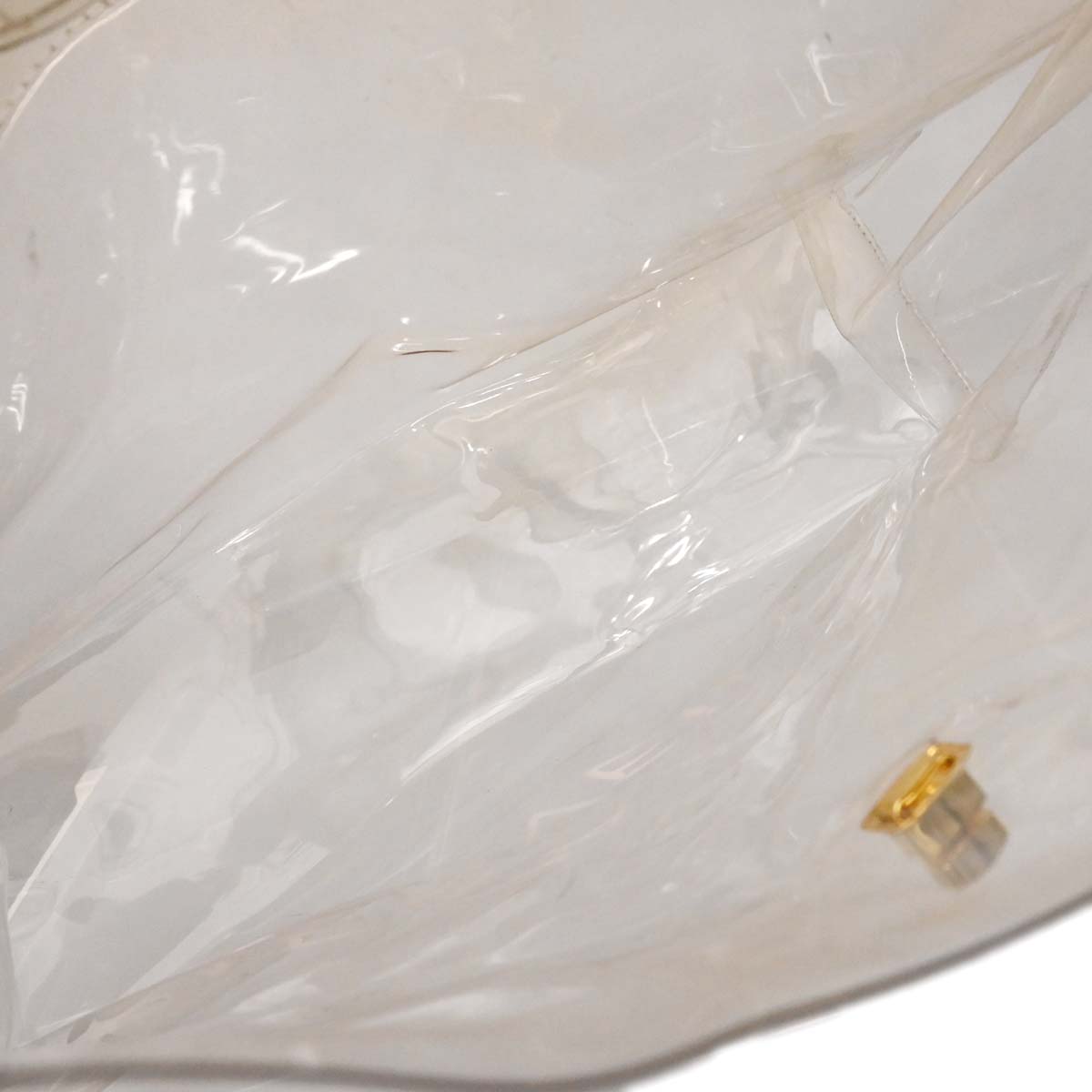Hermes Clear PVC Kelly Beach Handbag