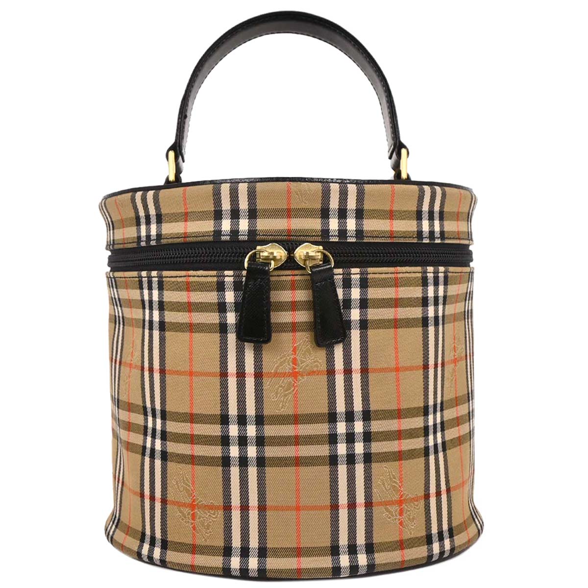 Burberry Beige Black House Check Vanity Handbag