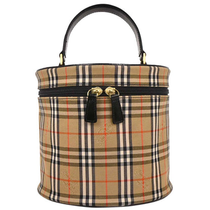 Burberry Beige Black House Check Vanity Handbag