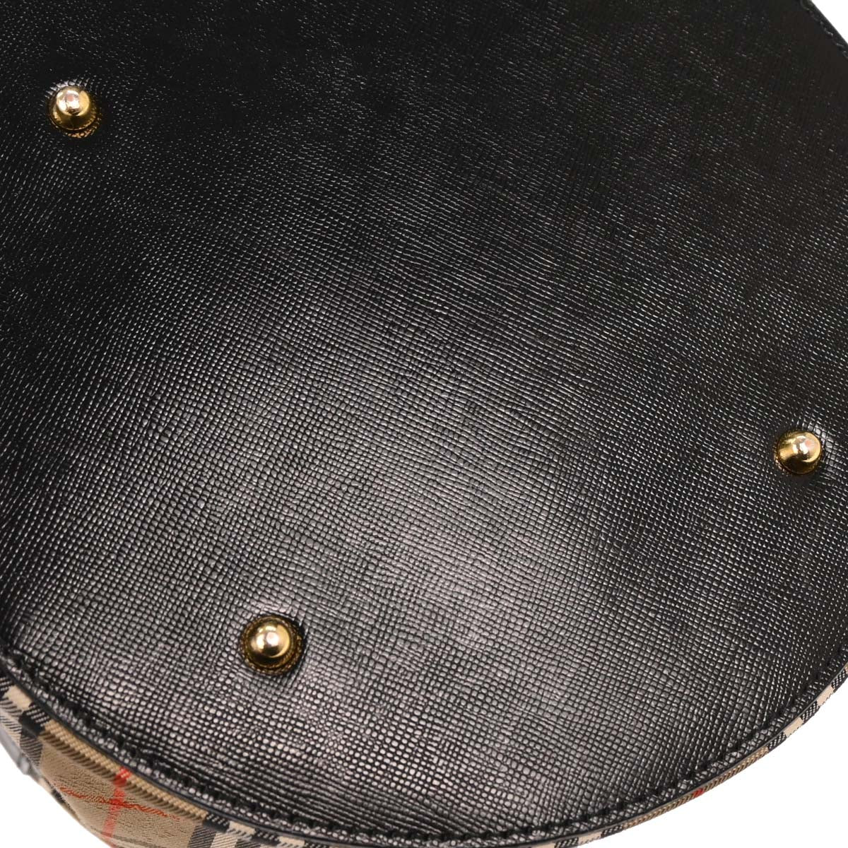Burberry Beige Black House Check Vanity Handbag