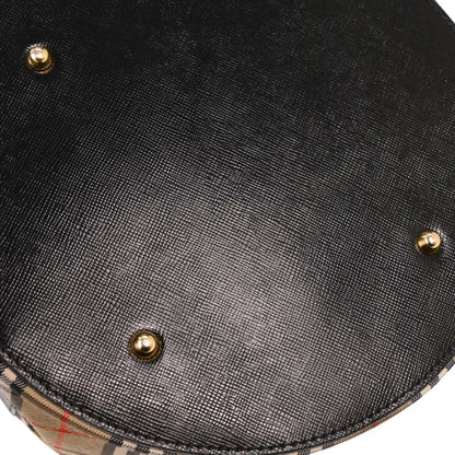 Burberry Beige Black House Check Vanity Handbag