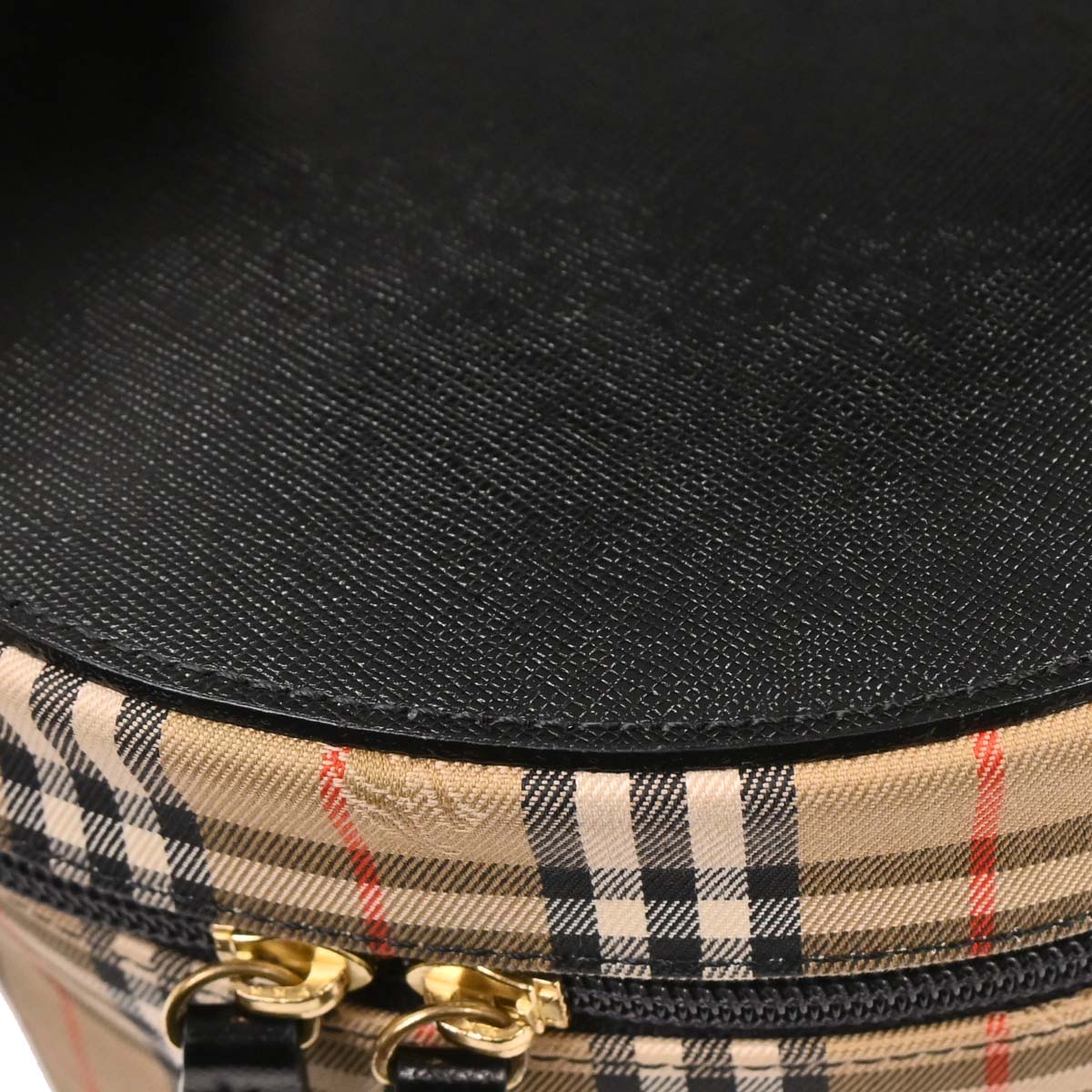 Burberry Beige Black House Check Vanity Handbag