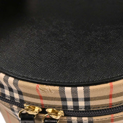 Burberry Beige Black House Check Vanity Handbag