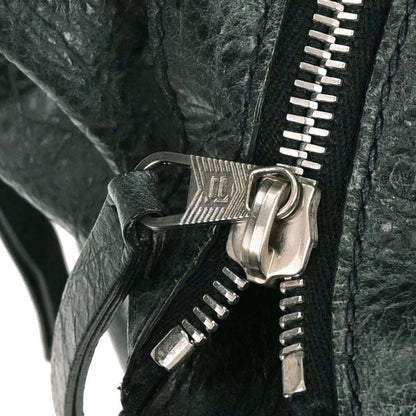 Balenciaga Dark Green The Day Shoulder Bag