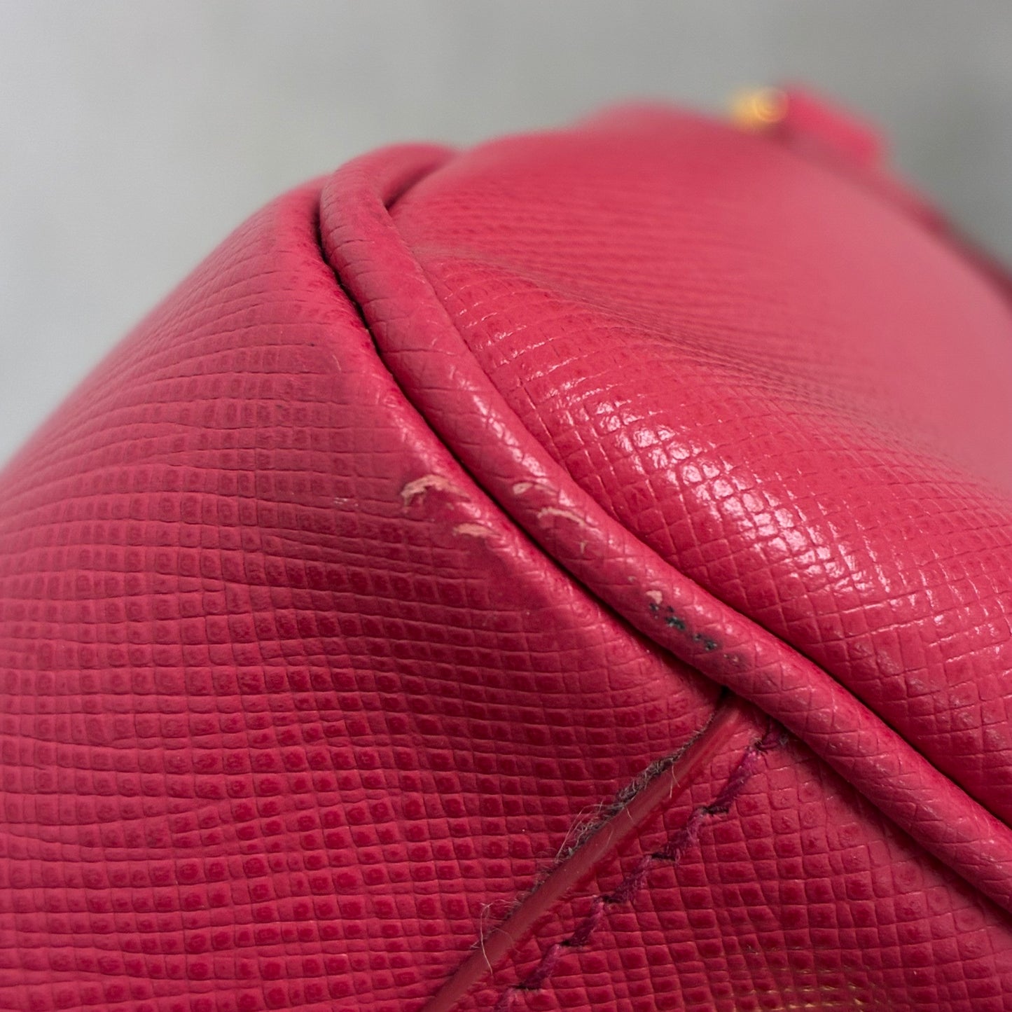 Prada Pink Leather 2way Shoulder Handbag