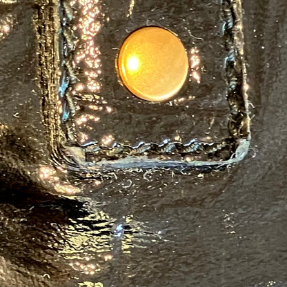 Yves Saint Laurent Black Leather Rive Gauche Muse Handbag