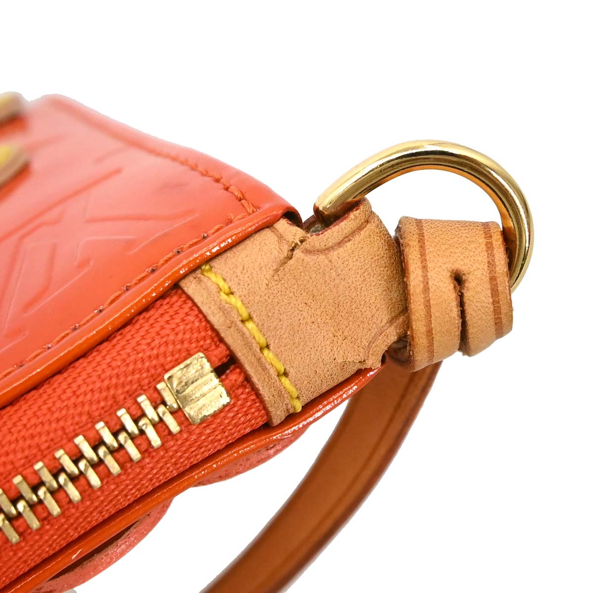 Louis Vuitton Orange Vernis Flower Lexington Handbag M92247