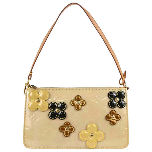 Louis Vuitton Beige Vernis Flower Lexington Handbag M92246