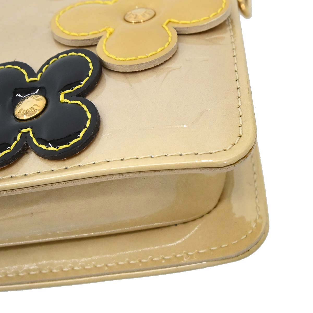 Louis Vuitton Beige Vernis Flower Lexington Handbag M92246