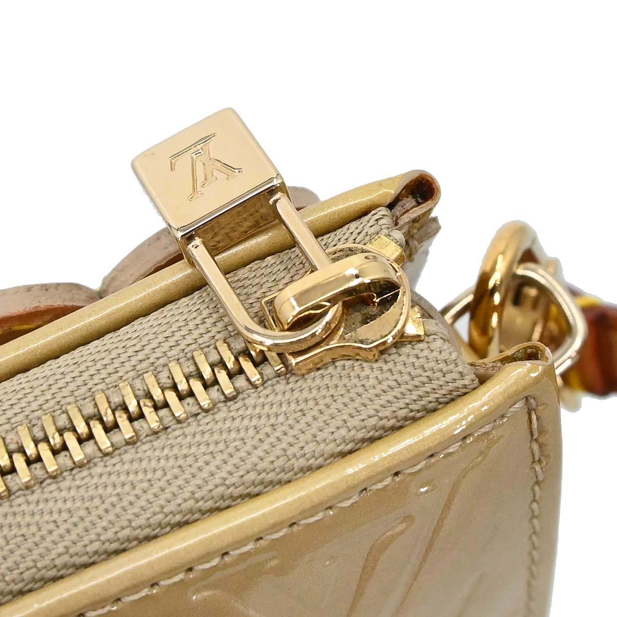 Louis Vuitton Beige Vernis Flower Lexington Handbag M92246