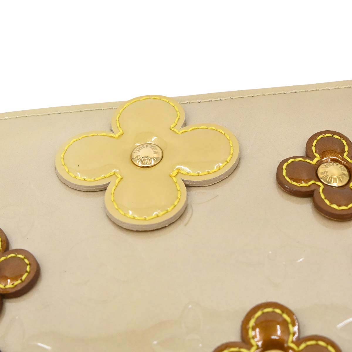 Louis Vuitton Beige Vernis Flower Lexington Handbag M92246