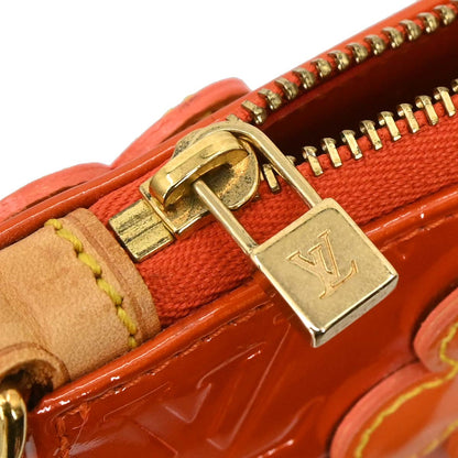 Louis Vuitton 2002 Orange Vernis Flower Lexington Handbag M92247