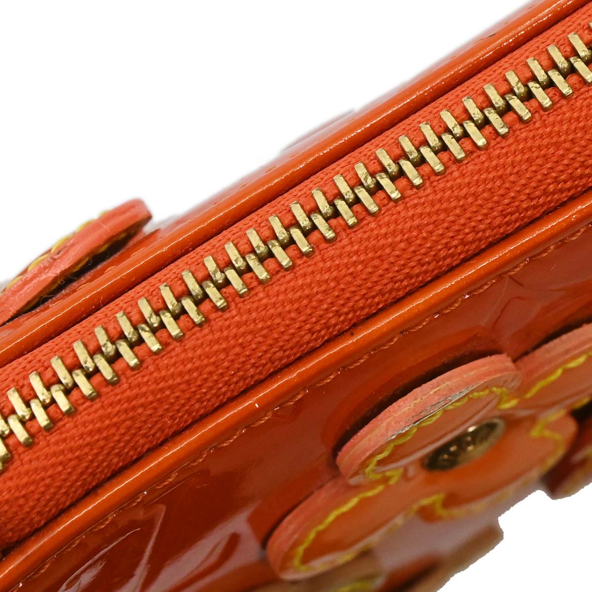 Louis Vuitton 2002 Orange Vernis Flower Lexington Handbag M92247