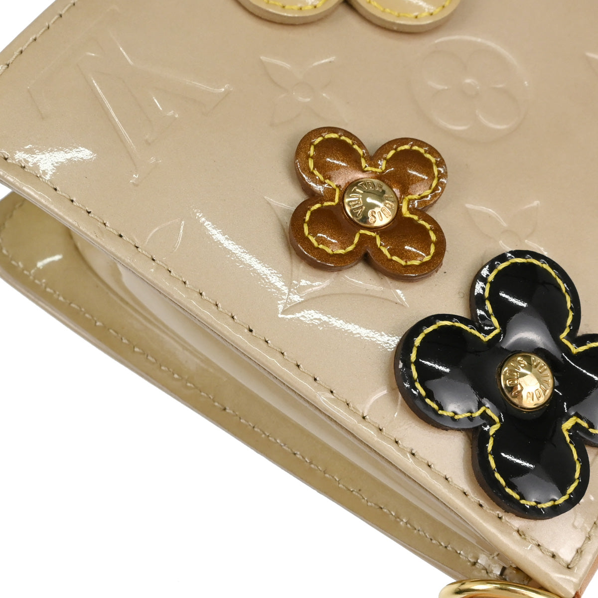 Louis Vuitton Beige Vernis Flower Lexington Handbag M92246