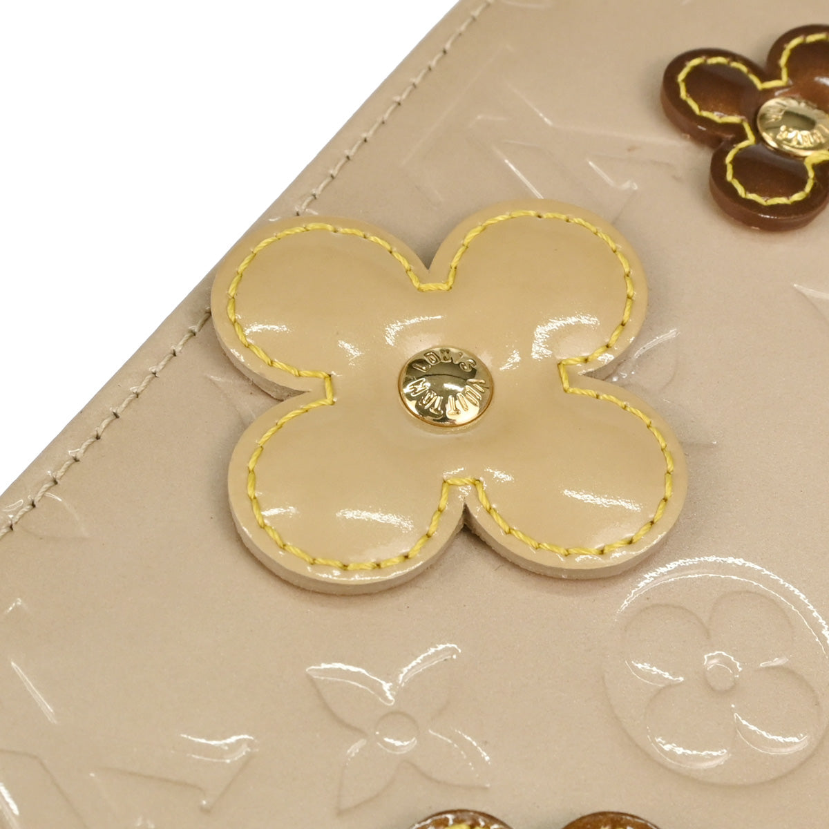 Louis Vuitton Beige Vernis Flower Lexington Handbag M92246