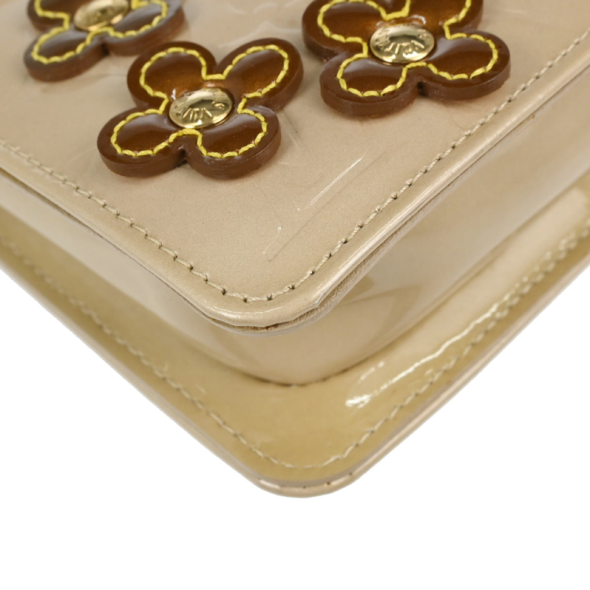 Louis Vuitton Beige Vernis Flower Lexington Handbag M92246