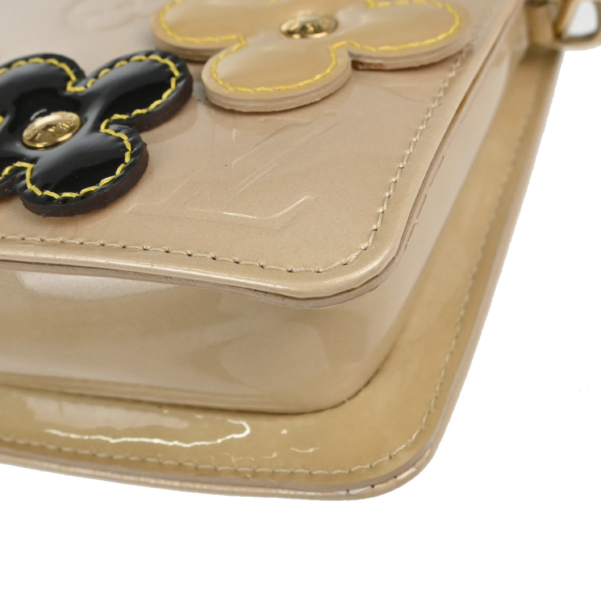 Louis Vuitton Beige Vernis Flower Lexington Handbag M92246
