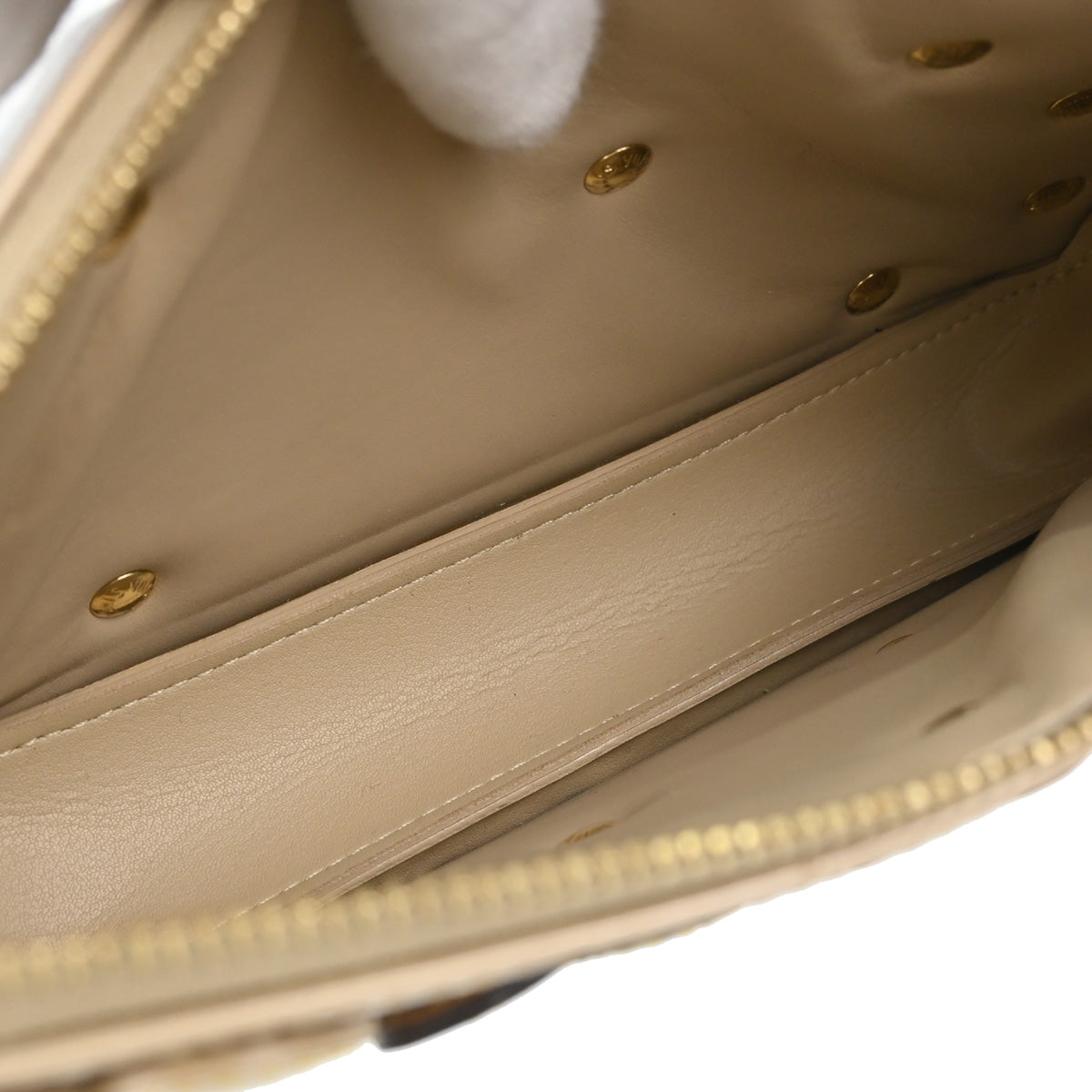 Louis Vuitton Beige Vernis Flower Lexington Handbag M92246