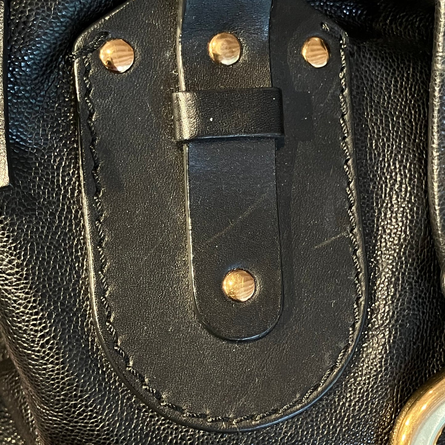 Chloe Black Leather Kerala Handbag