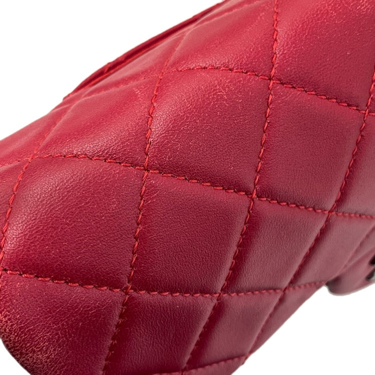 Chanel 2013-2014 Red Lambskin Small Hula Hoop Handbag