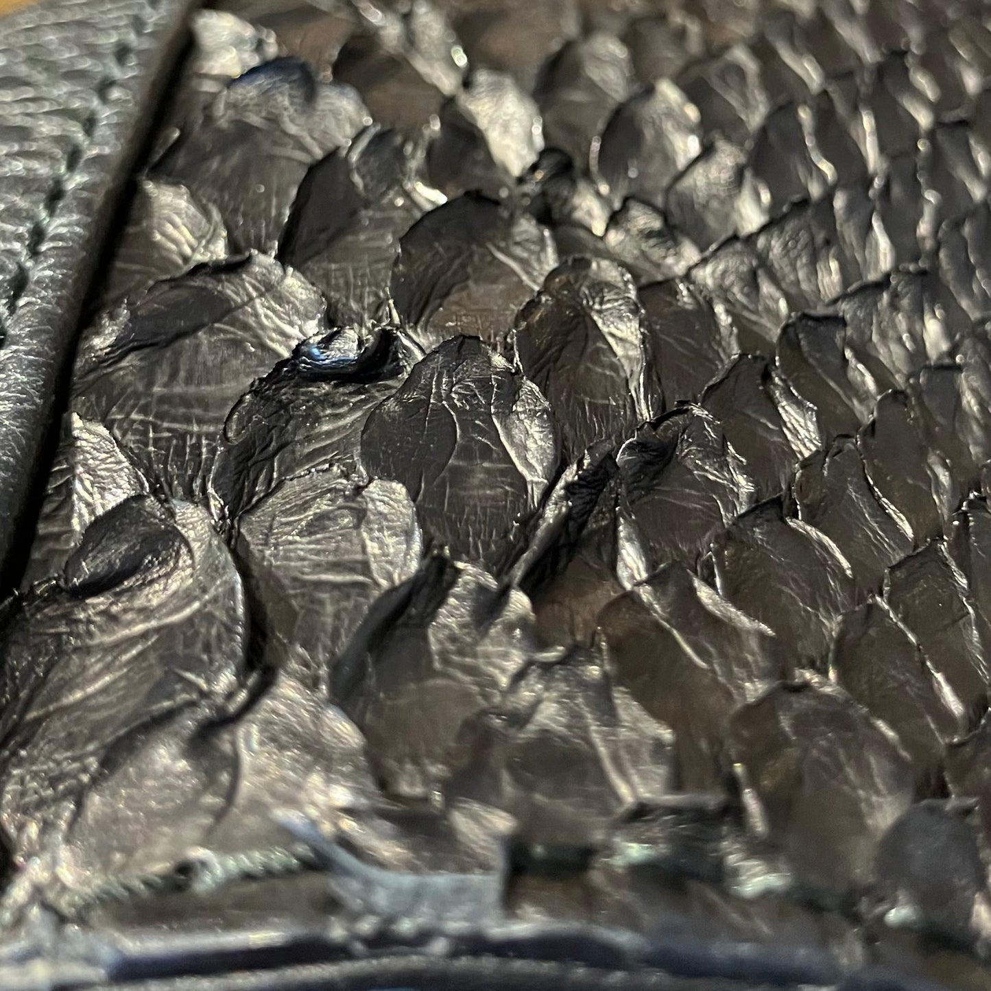 Gucci * Black Python Tote Bag