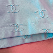 Chanel Cropped T-shirt Light Blue 97P #36