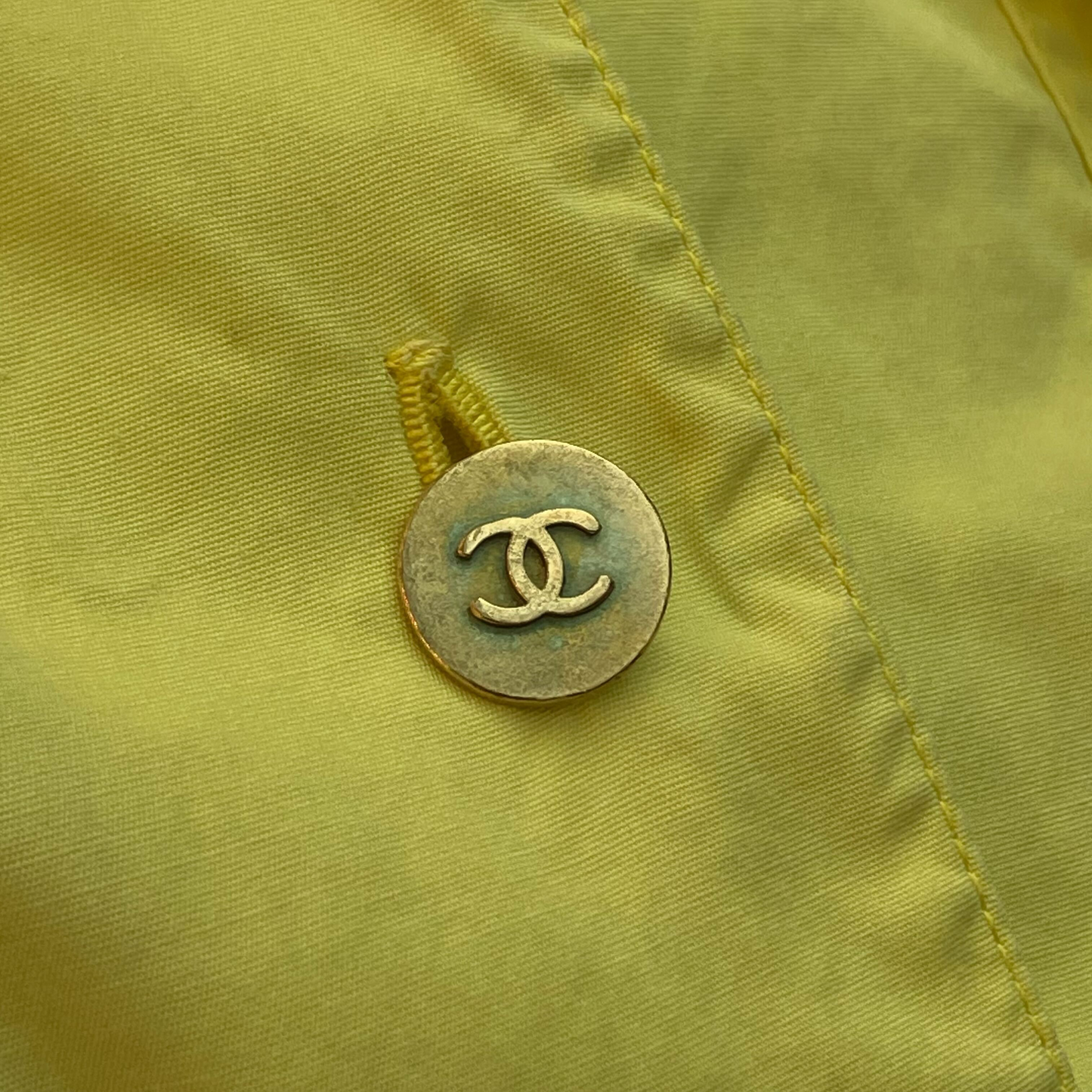 Chanel Blouse Shirt Yellow #36