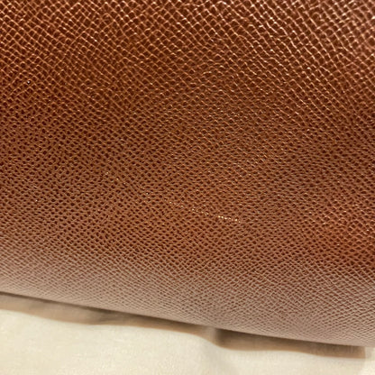 Hermes 1994 Marron Fonce Courchevel Kelly 32 Retourne 2way Shoulder Handbag