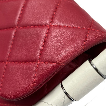 Chanel 2013-2014 Red Lambskin Small Hula Hoop Handbag