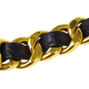 Chanel 1980s Gold & Black Chain Belt