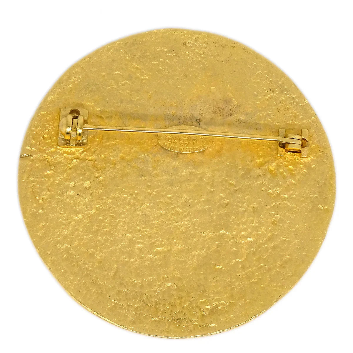 Chanel Medallion Brooch Pin Gold 94P