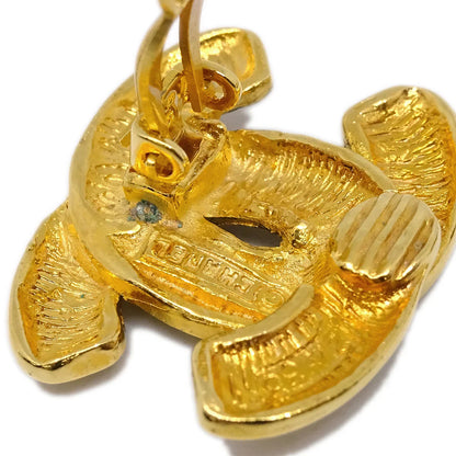 Chanel CC Earrings Clip-On Gold 2433