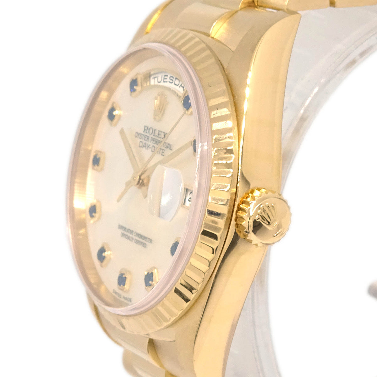 Rolex Oyster Perpetual Day-Date 36mm Ref.18238NGS Watch 18KYG Sapphire