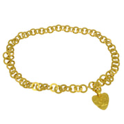 Chanel Heart Chain Belt Gold 95P